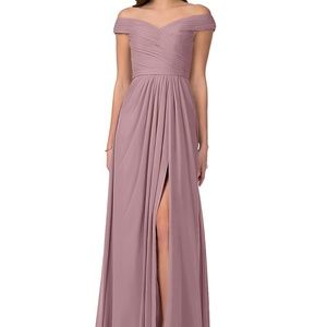 Azazie dusty rose bridesmaid dress